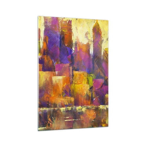 Obraz na skle - Metropolitná kompozícia - 70x100 cm
