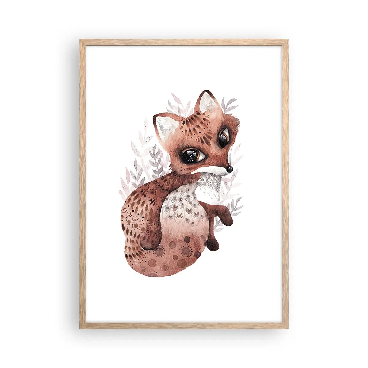 Plagát v ráme zo svetlého duba - Proste sa zamilovať - 50x70 cm