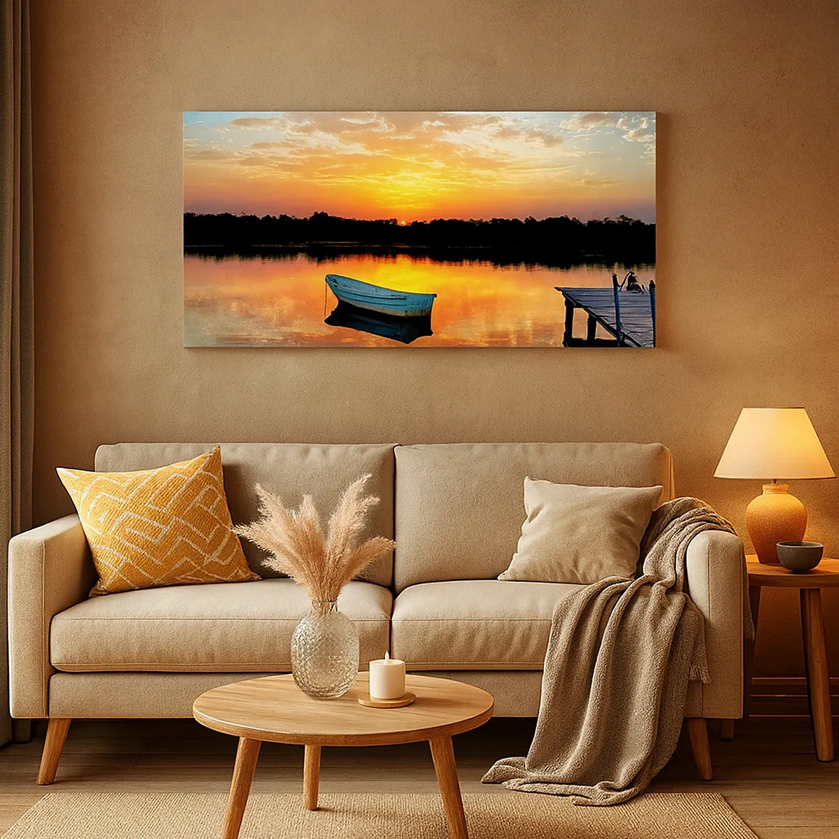 Obraz na plátne - Pozri, počúvaj, medituj - 30x30 cm