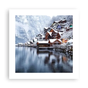 Plagát - V zimnej dekorácii - 40x40 cm