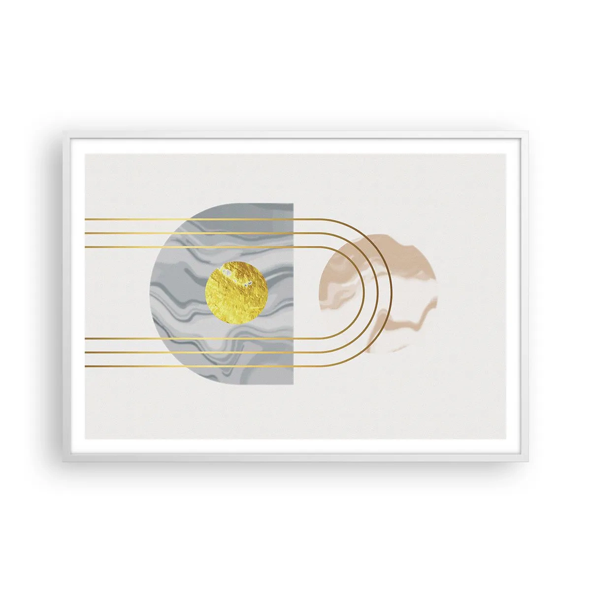 Plagát v bielom ráme - Jas a žiarivosť - 100x70 cm