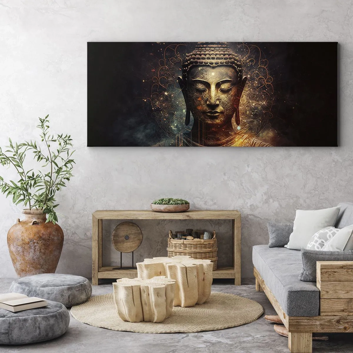 Obraz na plátne - Duchovná rovnováha - 100x40 cm
