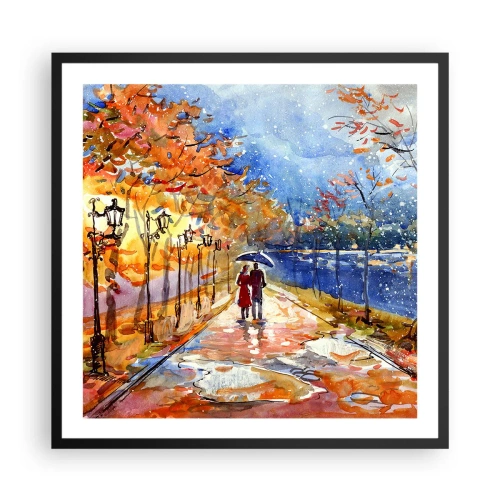 Plagát v čiernom ráme - Spoločne k hranici času - 60x60 cm