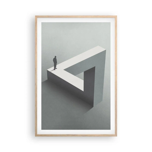 Plagát v ráme zo svetlého duba - A predsa je to možné - 61x91 cm