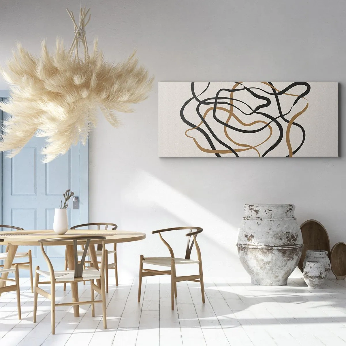 Obraz na plátne - Všetko sa pokrútilo - 140x50 cm