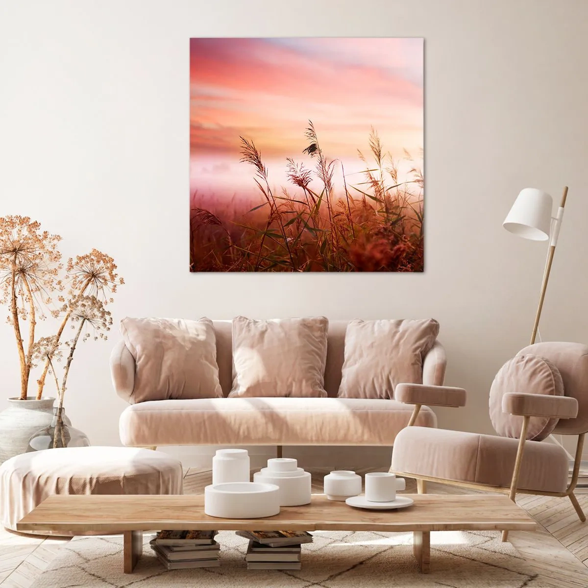 Obraz na plátne - Draci, púpavy a vietor - 70x70 cm