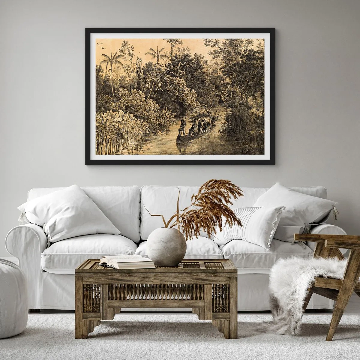 Plagát v čiernom ráme - Výlet k zdroju - 70x50 cm