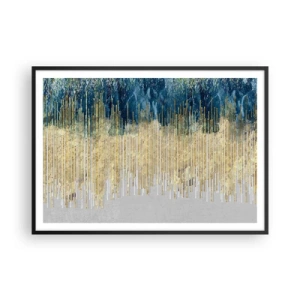 Plagát v čiernom ráme - Pozlátená hranica - 100x70 cm