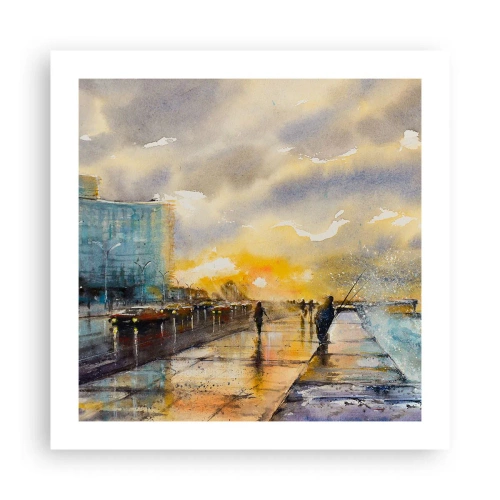 Plagát - Život na pobreží - 50x50 cm