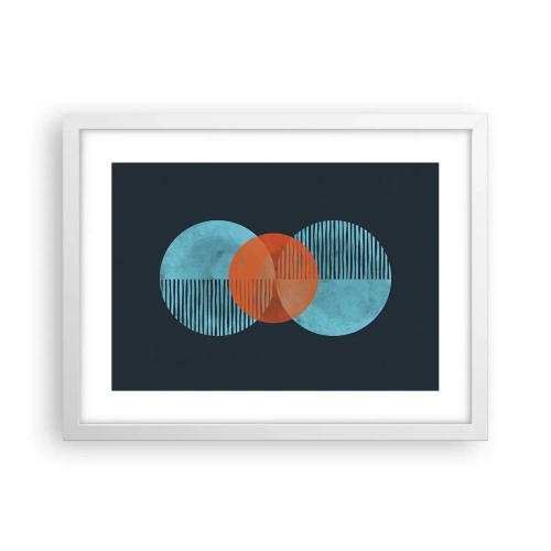 Plagát v bielom ráme - Symetrická kompozícia - 40x30 cm