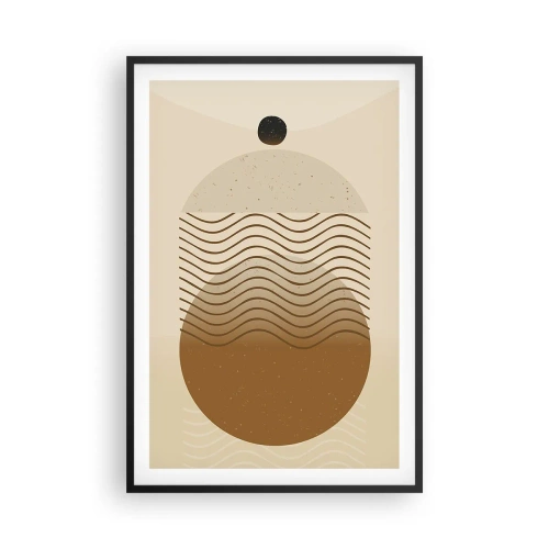 Plagát v čiernom ráme - O pôvode geometrických obrazcov - 61x91 cm
