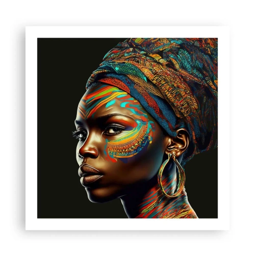 Plagát - Africká kráľovná - 60x60 cm