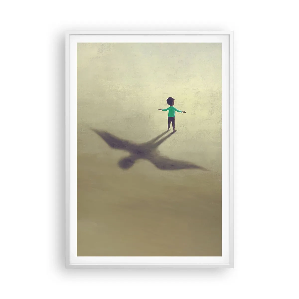 Plagát v bielom ráme - Hrdina budúcnosti - 70x100 cm