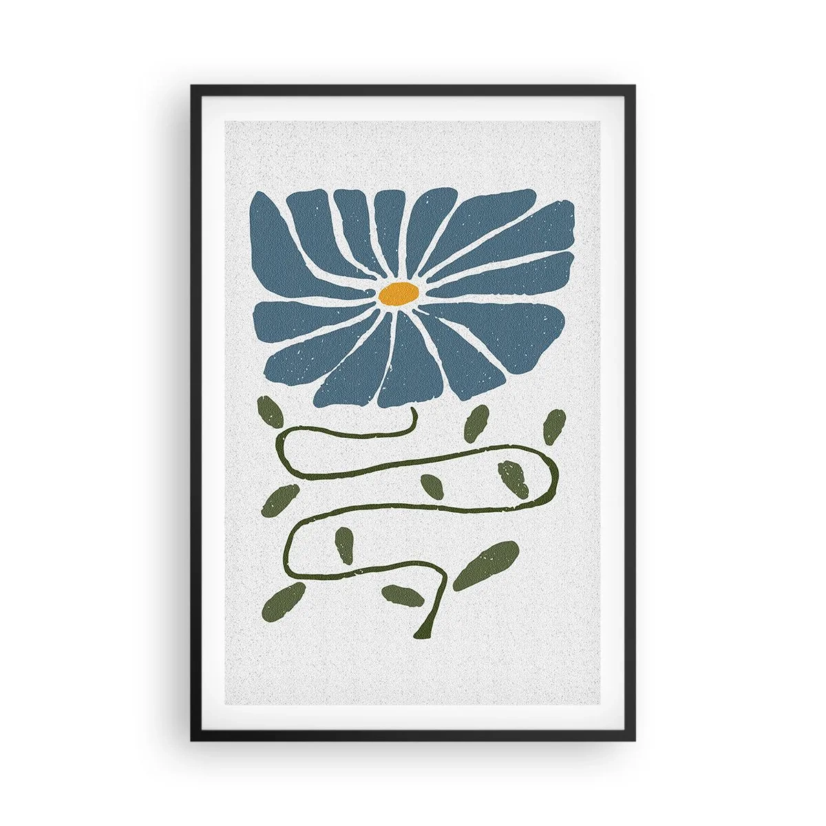 Plagát v čiernom ráme - Vetvičkou ku kvetu - 61x91 cm
