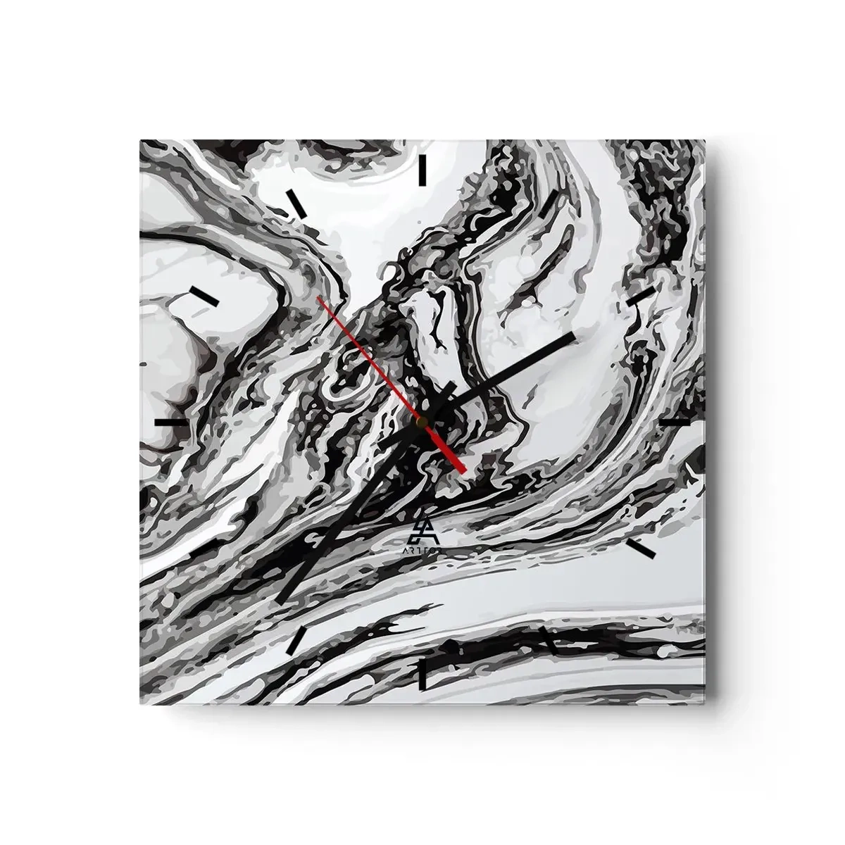 Nástenné hodiny - Na začiatku bol chaos - 40x40 cm