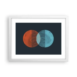 Plagát v bielom ráme - Astronomická fantázia - 40x30 cm