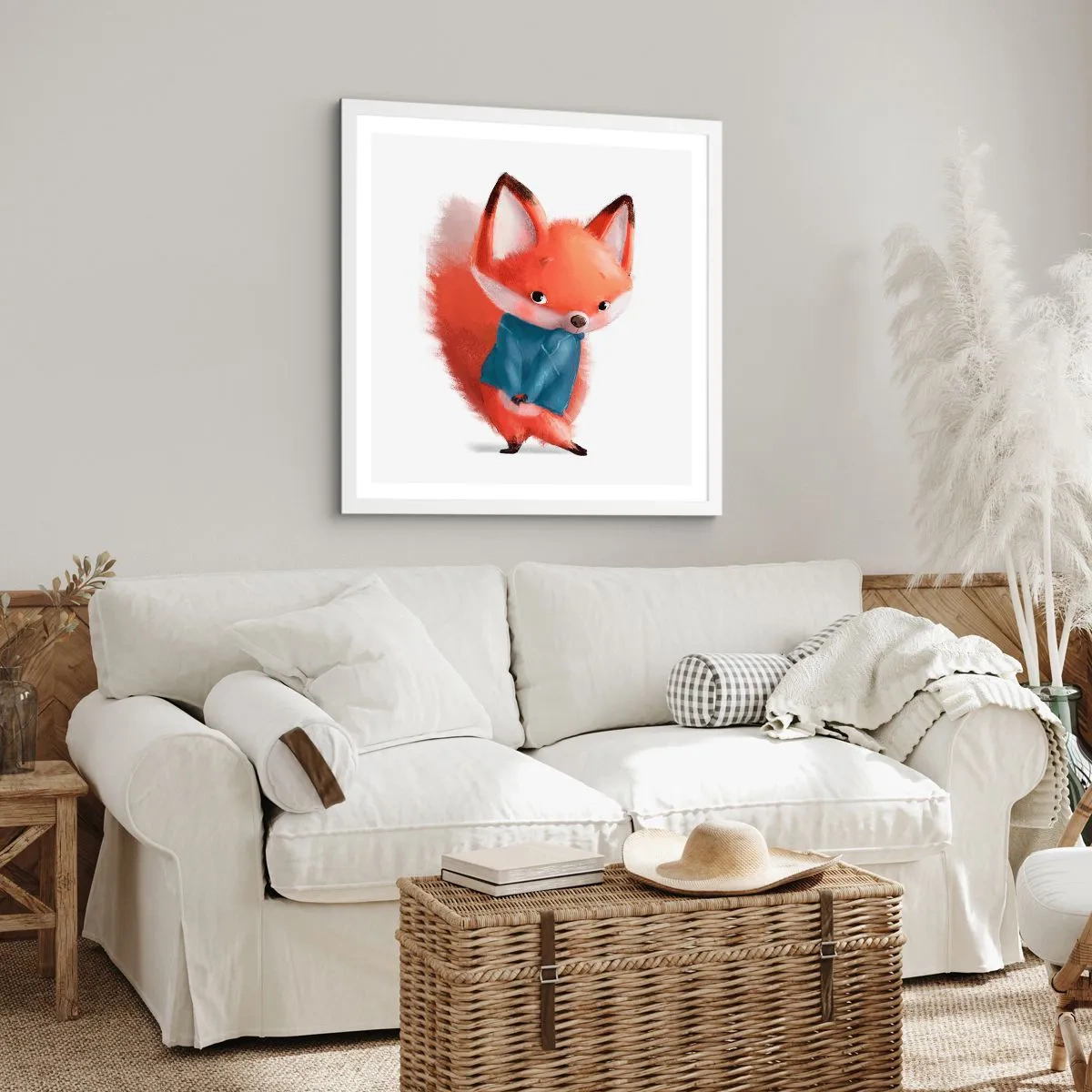 Plagát v bielom ráme - Pristane mi to? - 50x50 cm