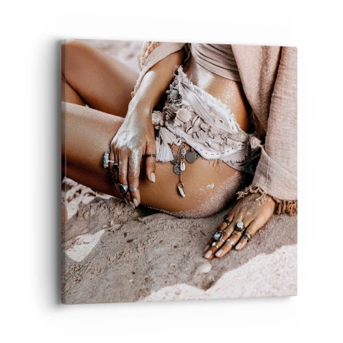 Obraz na plátne - Vyplavená na breh? - 40x40 cm