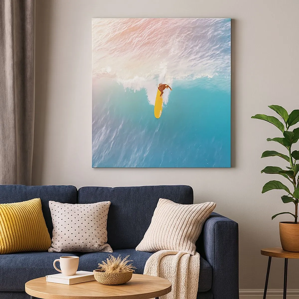 Obraz na plátne - Oceanický jazdec - 30x30 cm