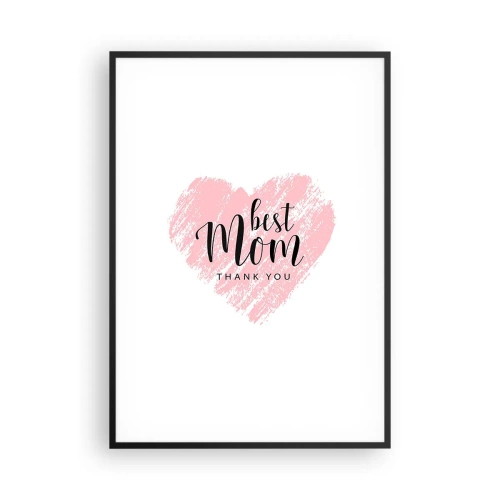 Plagát v čiernom ráme - Vždy pravá chvíľa - 70x100 cm