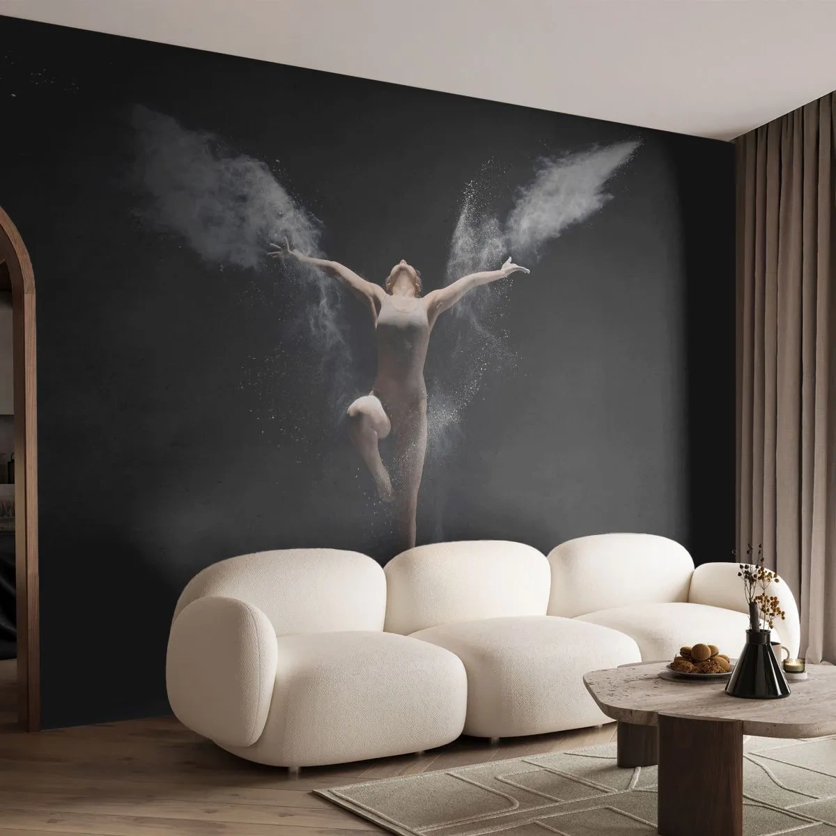 Fototapeta Premium Sand - Elfovia existujú - Abstrakcia, tanečnica, Gymnastka - 200x140 cm