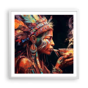 Plagát v bielom ráme - Magický rituál - 60x60 cm