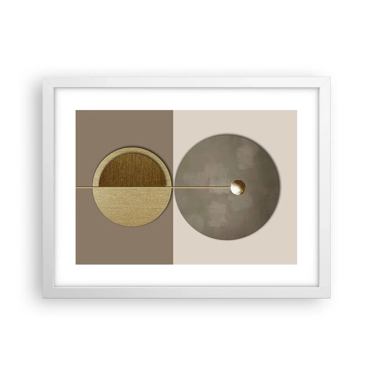 Plagát v bielom ráme - Dokonalá rovnováha - 40x30 cm