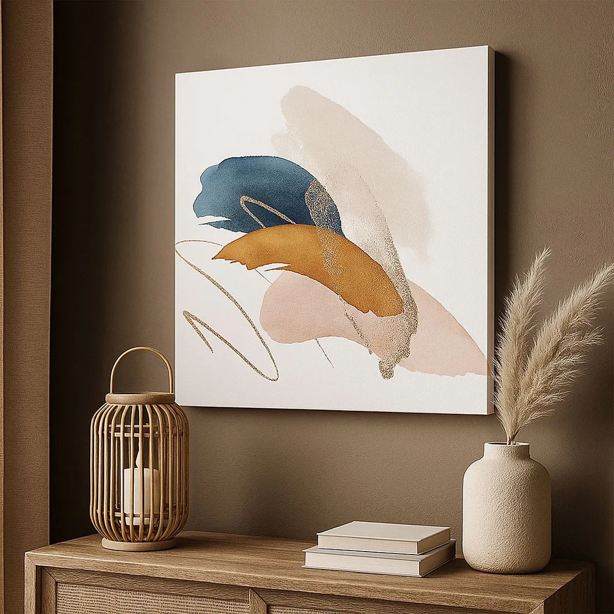 Obraz na plátne - Okrídlená kompozícia - 30x30 cm