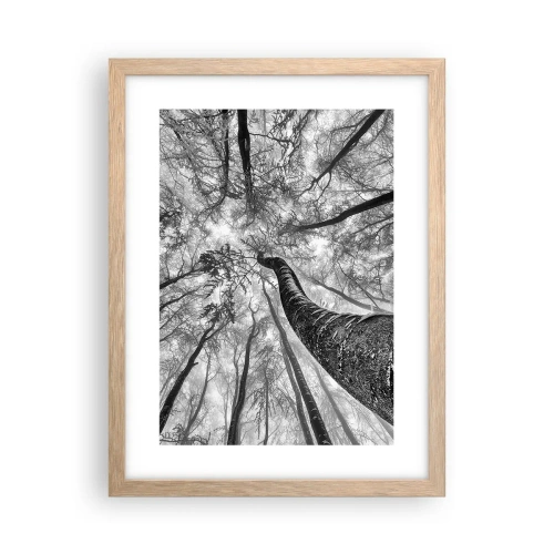 Plagát v ráme zo svetlého duba - Závod ku svetlu - 30x40 cm