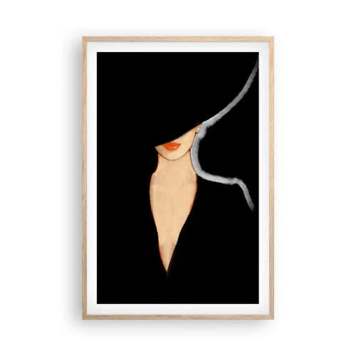 Plagát v ráme zo svetlého duba - Elegancia a štýl - 61x91 cm