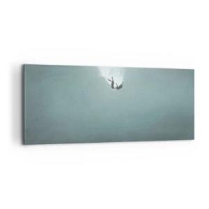 Obraz na plátne - V objatí oceánu - 100x40 cm