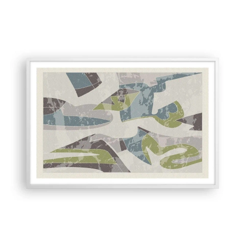 Plagát v bielom ráme - Kompozícia za sklom - 91x61 cm