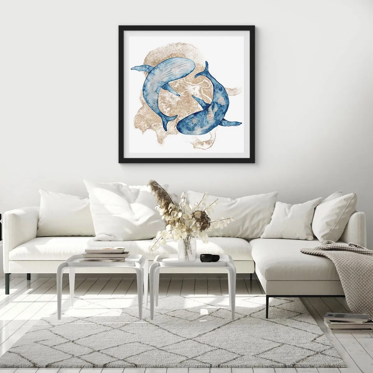 Plagát v čiernom ráme - Priateľstvo alebo láska? - 40x40 cm