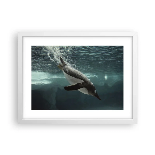 Plagát v bielom ráme - Vitajte v mojom svete - 40x30 cm