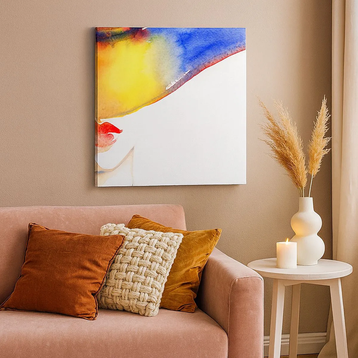 Obraz na plátne - Portrét dámy    - 30x30 cm