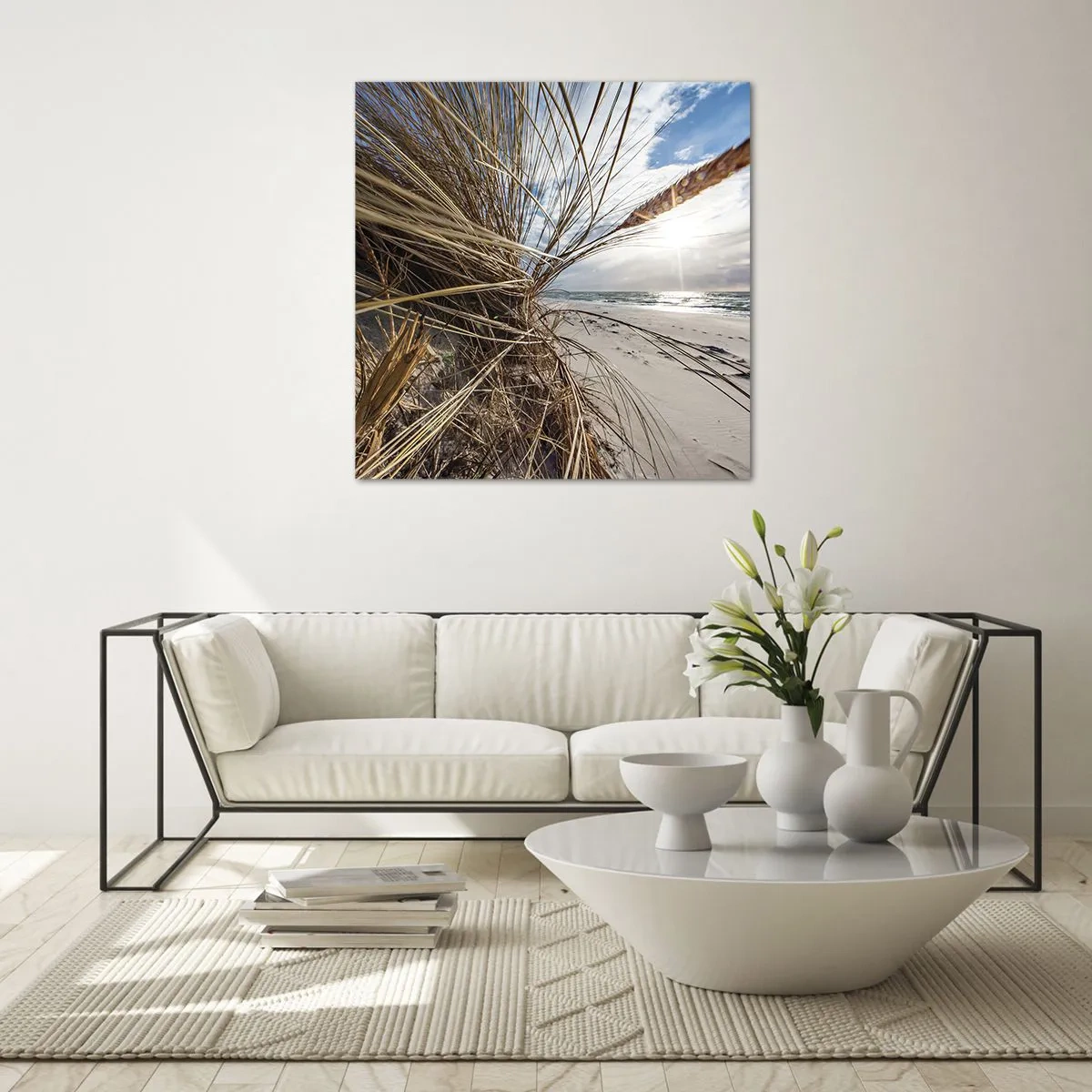 Obraz na skle - Stretnutie živlov - 40x40 cm