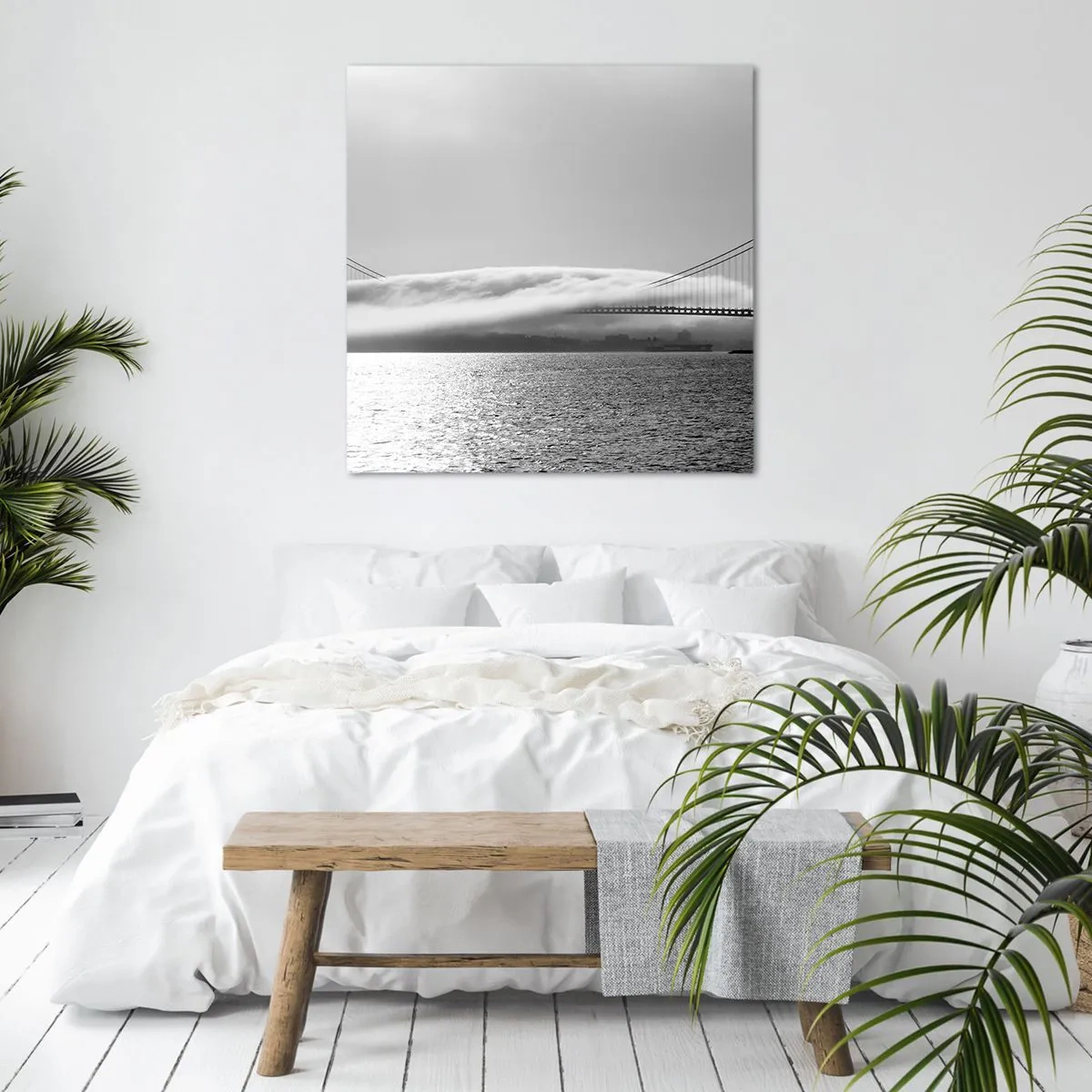 Obraz na plátne - Preplávať Zlatou bránou - 50x50 cm