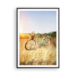 Plagát v čiernom ráme - Chvíľu tu zostanem - 70x100 cm