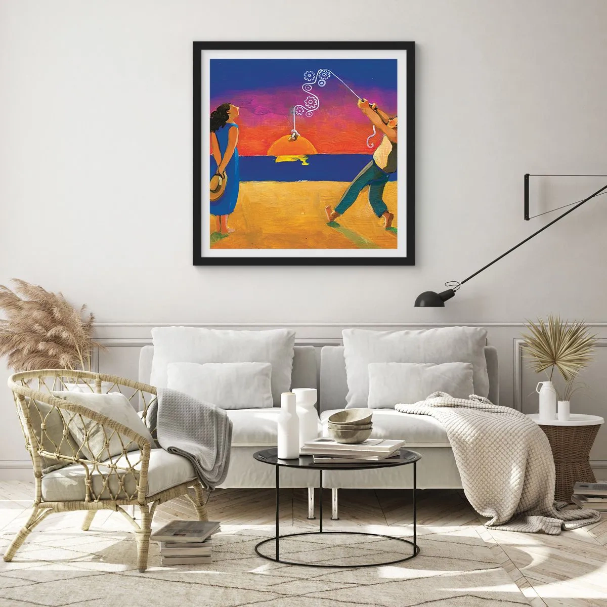 Plagát v čiernom ráme - Viac ako hviezda z neba - 60x60 cm