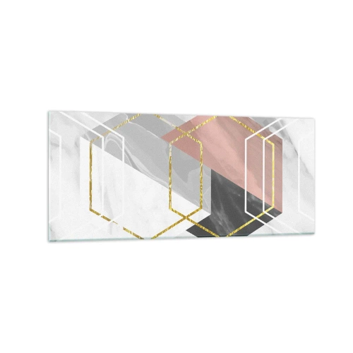 Obraz na skle - Reťazová kompozícia - 120x50 cm