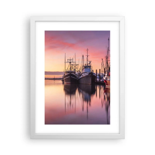 Plagát v bielom ráme - Pred ďalším dňom - 30x40 cm
