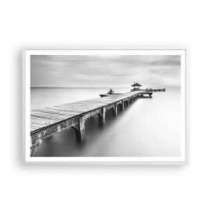 Plagát v bielom ráme - Ďaleko od nás - 100x70 cm