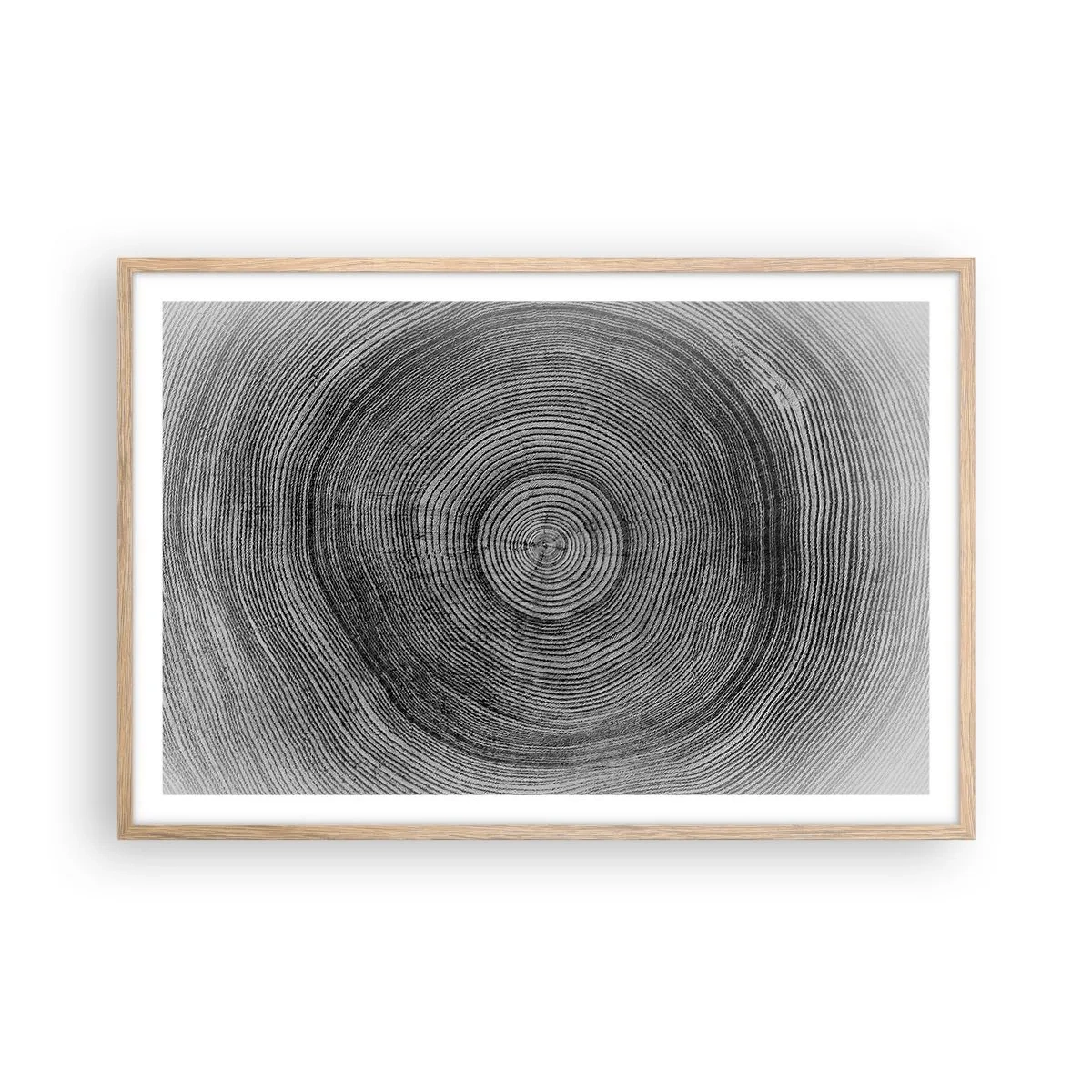 Plagát v ráme zo svetlého duba - Znamenie doby - 91x61 cm