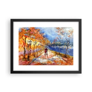 Plagát v čiernom ráme - Spoločne k hranici času - 40x30 cm