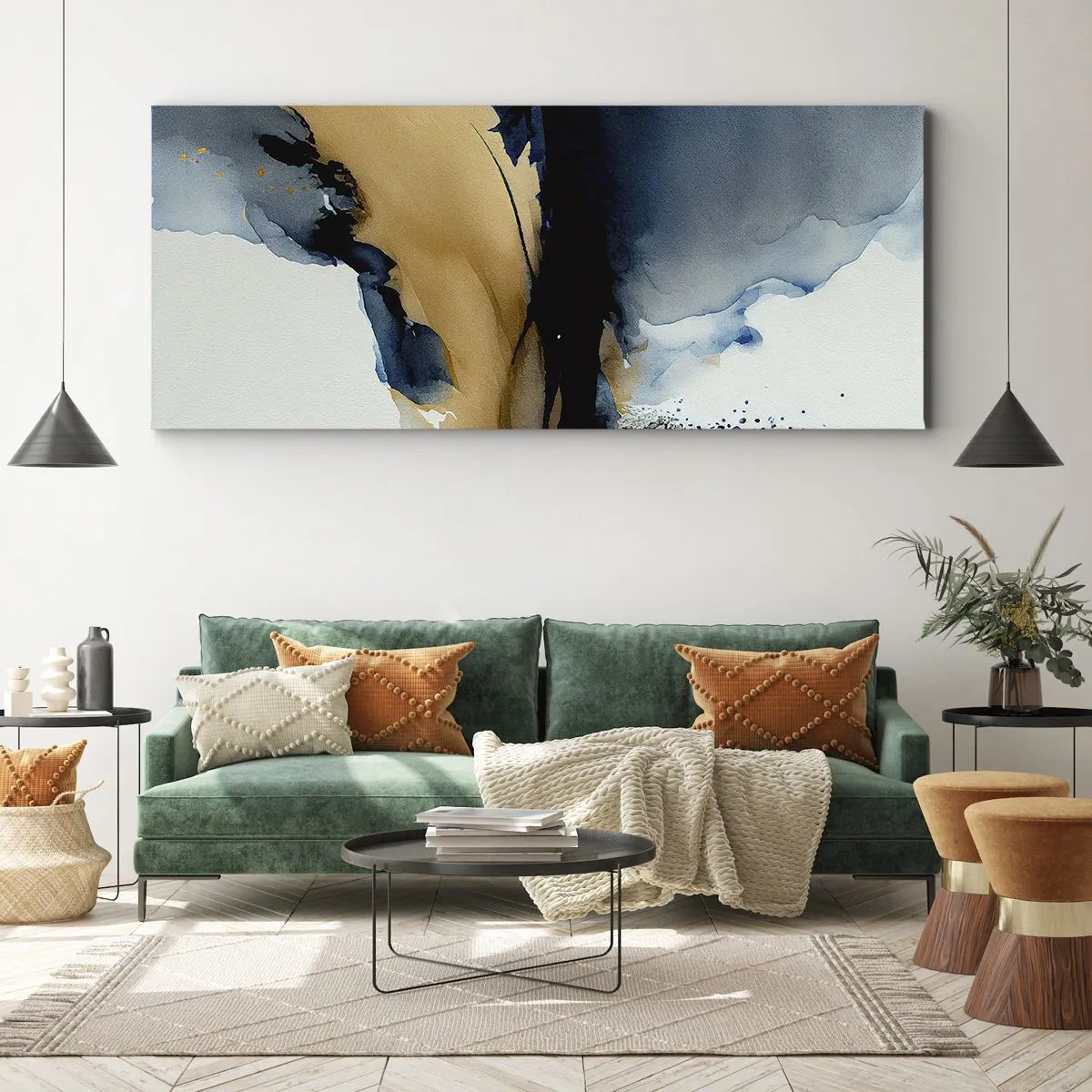 Obraz na plátne - Za závojom - 100x40 cm