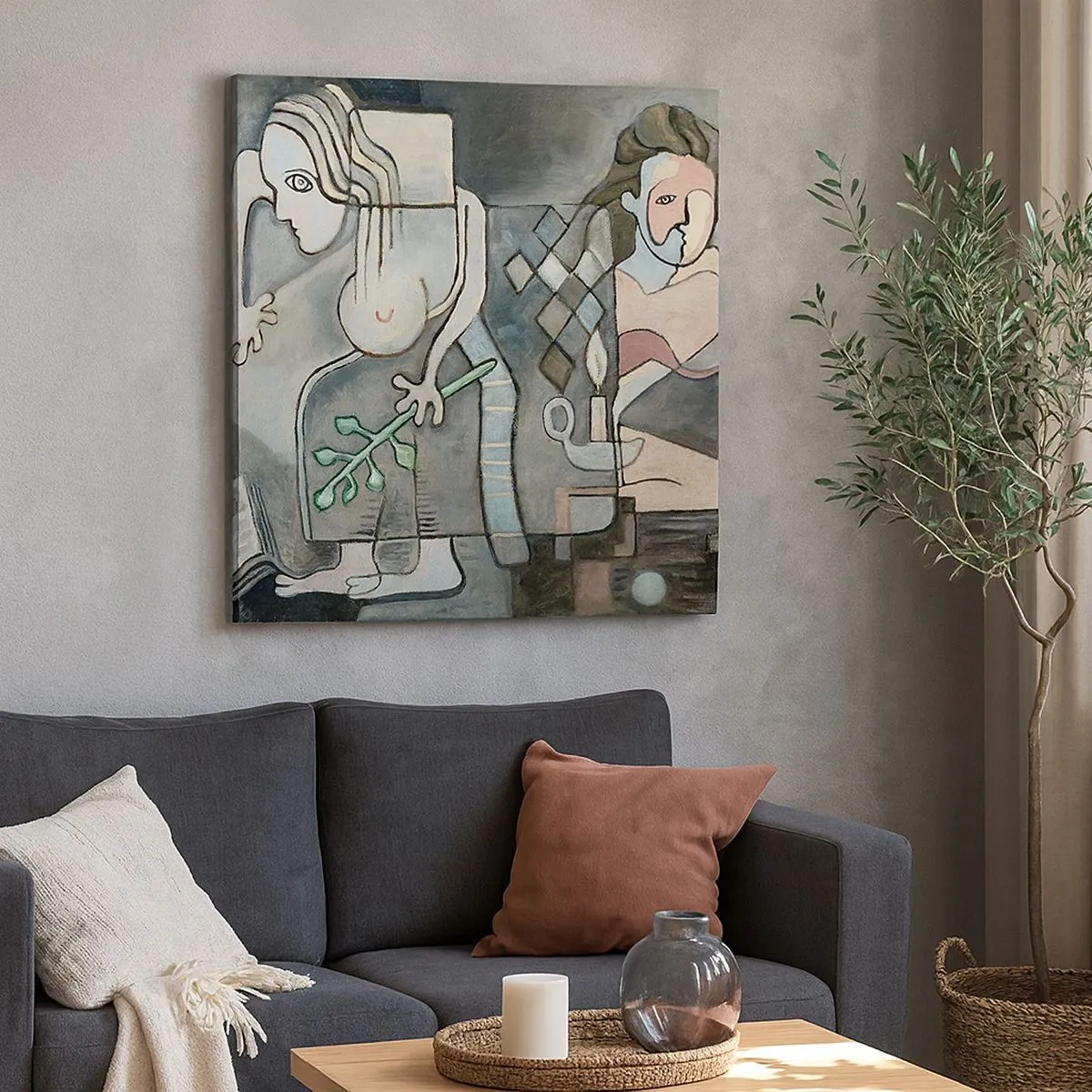 Obraz na plátne - Mozaika ducha a hmoty - 30x30 cm