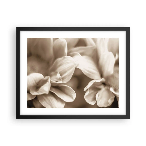 Plagát v čiernom ráme - Nežné ako úsmev - 50x40 cm