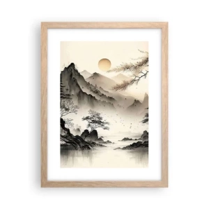 Plagát v ráme zo svetlého duba - Jedinečné kúzlo orientu - 30x40 cm