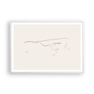 Plagát v bielom ráme - Tvar túžby - 100x70 cm