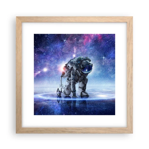 Plagát v ráme zo svetlého duba - Hviezdne nebo nado mnou - 30x30 cm